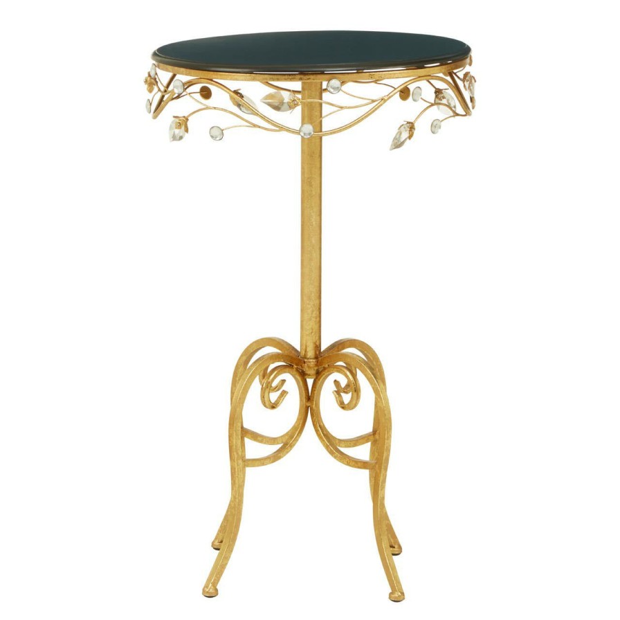 FURNITURE Premier Side Tables | Yaxi Round Table With Black Wooden Top