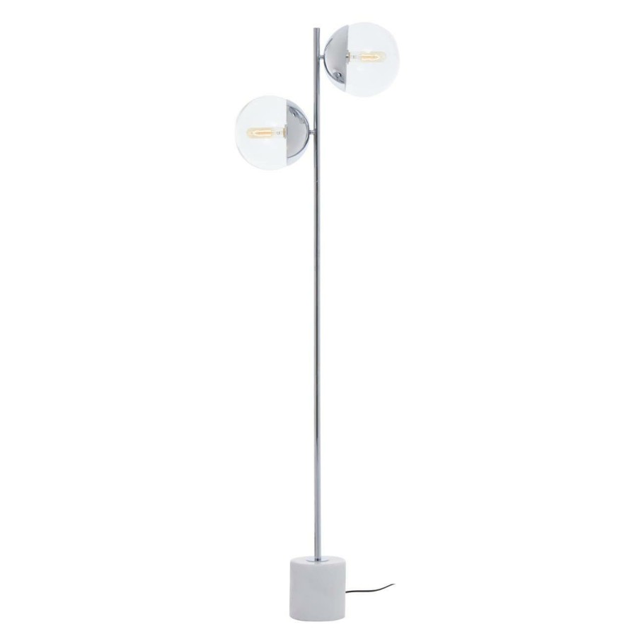 Accessories Premier Floor Lamps | Revive Chrome Finish 2 Light Floor Lamp