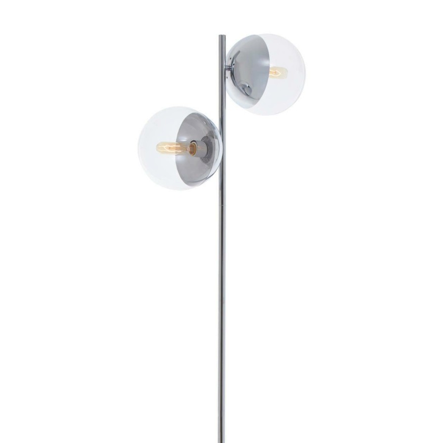 Accessories Premier Floor Lamps | Revive Chrome Finish 2 Light Floor Lamp