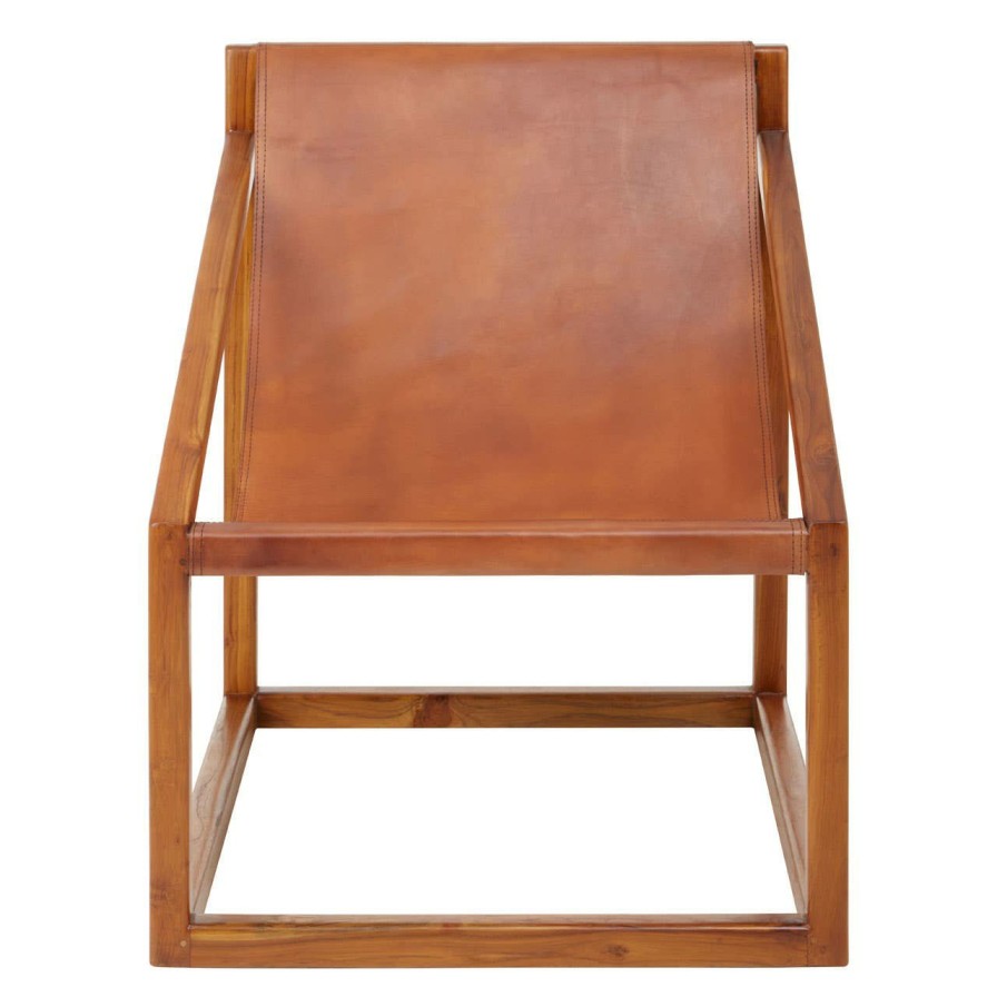 FURNITURE Fifty Five South Seating | Kendari Brown Cubic Frame Chair