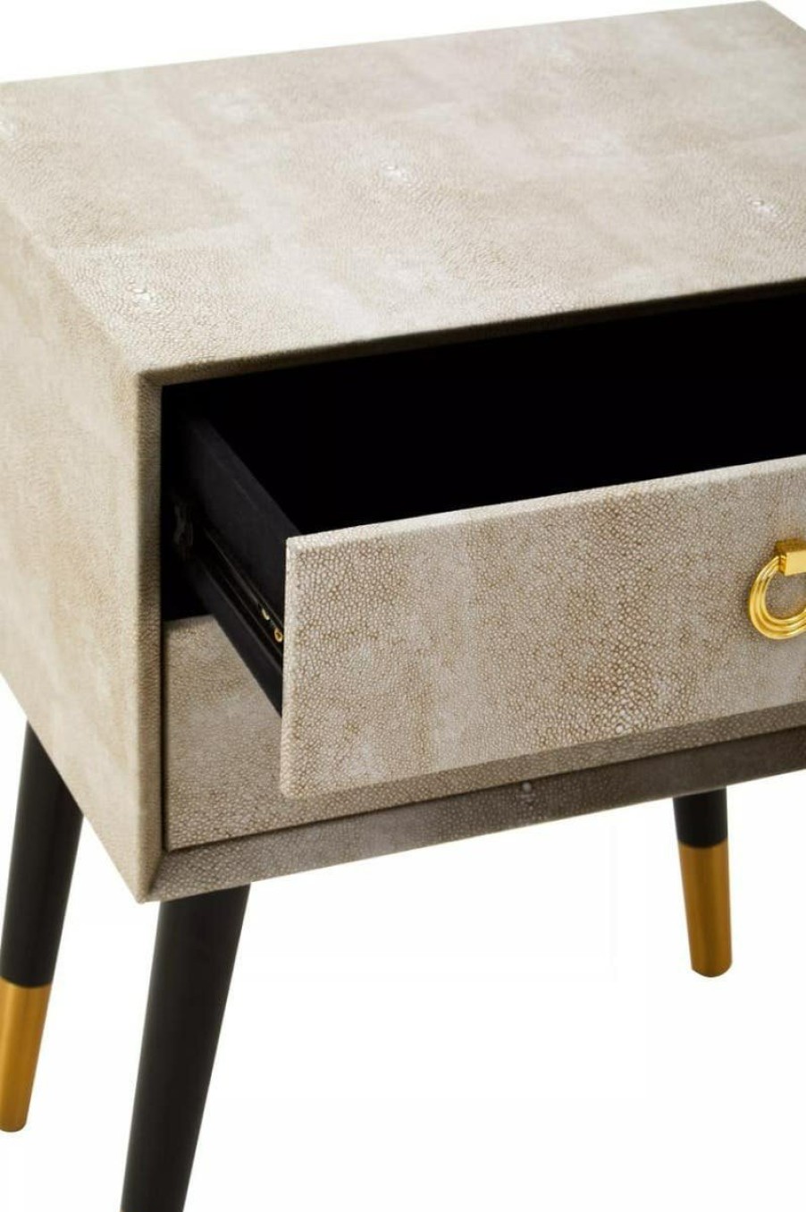 FURNITURE Fifty Five South Side Tables | Cadio Shagreen Side Table