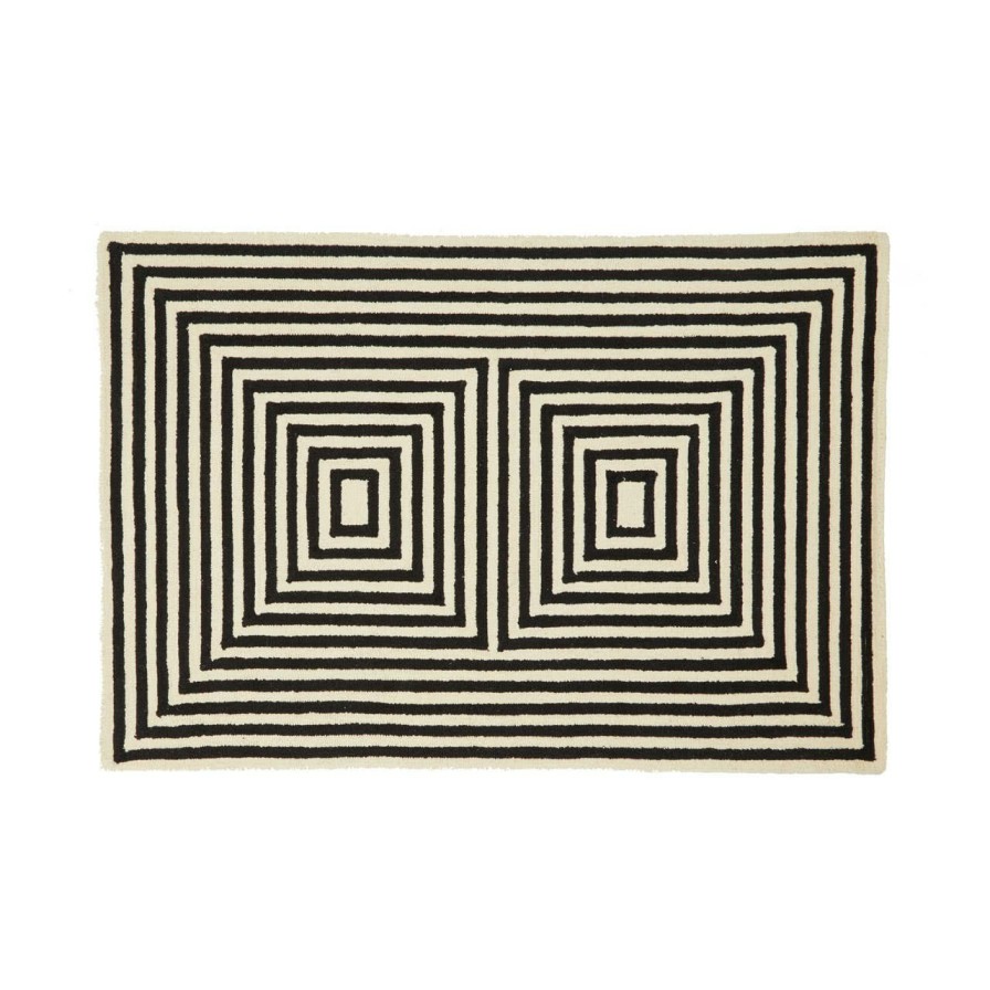 Accessories Bosie Rugs | Bosie Milana Small Black And White Rug