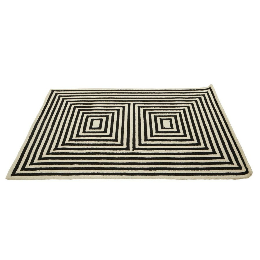 Accessories Bosie Rugs | Bosie Milana Small Black And White Rug