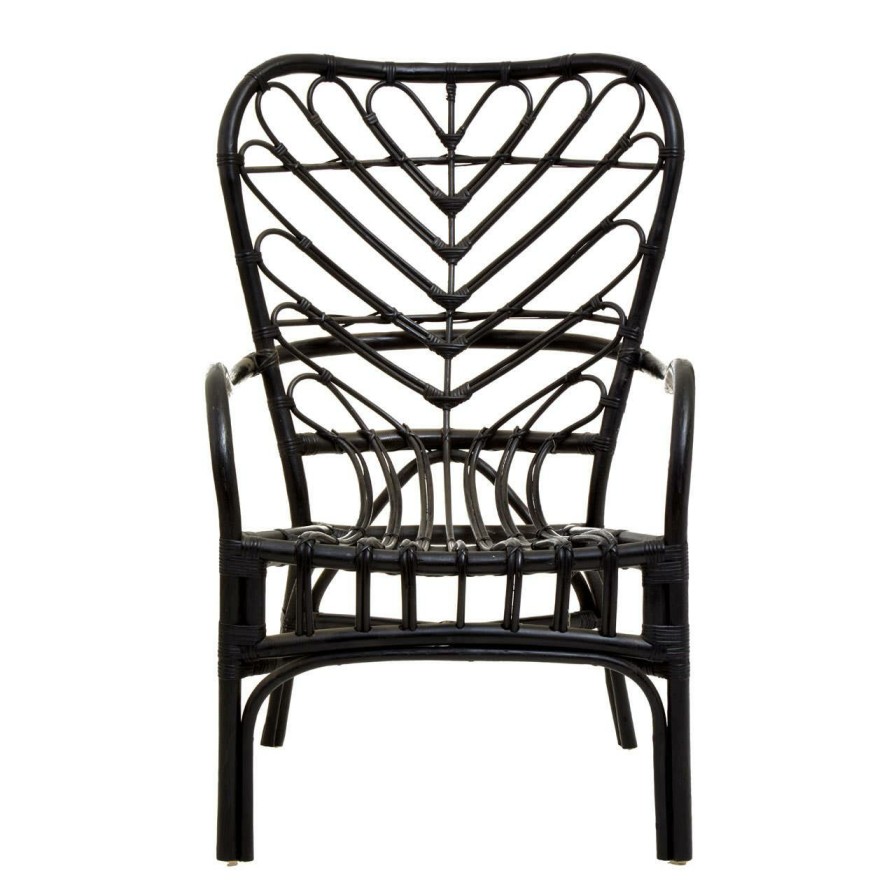 FURNITURE Fifty Five South Seating | Java Black Natural Rattan Chair