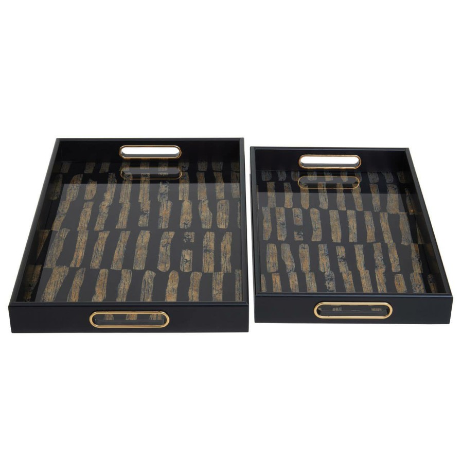 Accessories Premier Trays and Coasters | Celina Set Of Two Rectangular Trays