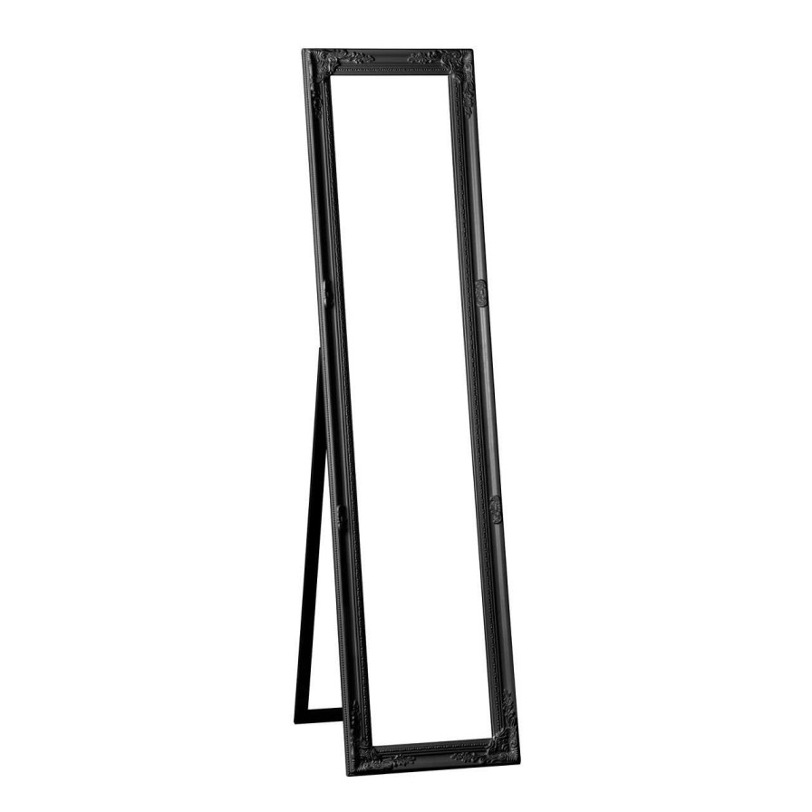 Bathe and Utility Premier Mirrors | Vintage Floor Standing Black Chic Mirror