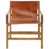 FURNITURE Fifty Five South Seating | Kendari Brown Leather Chair