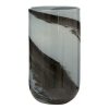 Accessories Fifty Five South Vases, Planters and Plant Stands | Carra Small Grey And Black Brushstroke Vase