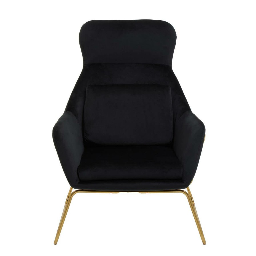 FURNITURE Premier Seating | Stockholm Black Velvet Armchair