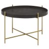 FURNITURE Fifty Five South Side Tables | Lino Medium Black And Gold Side Table