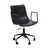 FURNITURE Premier Seating | Branson Black Leather Home Office Chair