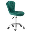 FURNITURE Premier Seating | Green Velvet Buttoned Home Office Chair