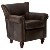 FURNITURE Fifty Five South Seating | Victor Dark Grey Scroll Armchair