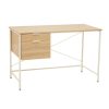 FURNITURE Premier Desks | Bradbury Natural Oak Veneer Desk With Drawers