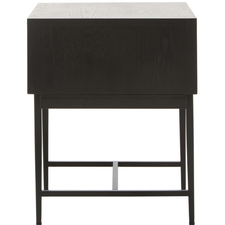 FURNITURE Fifty Five South Side Tables | Jakara Black Finish Side Table