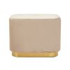 FURNITURE Fifty Five South Stools | Hartford Mink Stool With Matte Gold Base