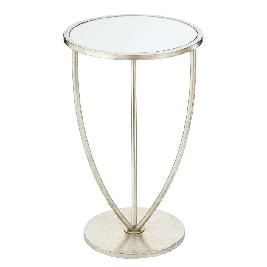 FURNITURE Premier Side Tables | Marcia Silver Finish Side Table