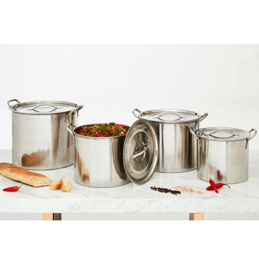 Kitchen and Dining Premier Pots and Pans | Elli Stockpot Set Of 4