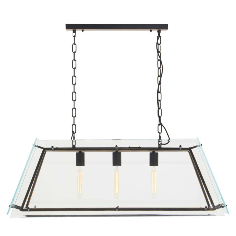 Accessories Fifty Five South Chandeliers | Palasso Black Finish Pendant Light