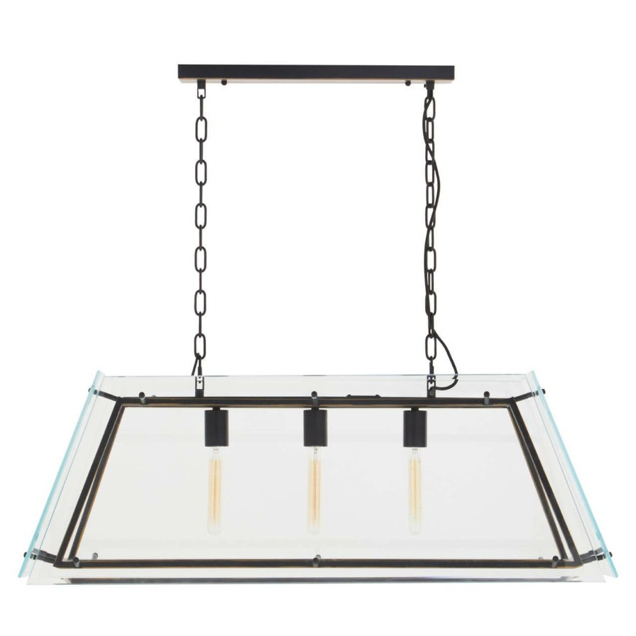 Accessories Fifty Five South Chandeliers | Palasso Black Finish Pendant Light