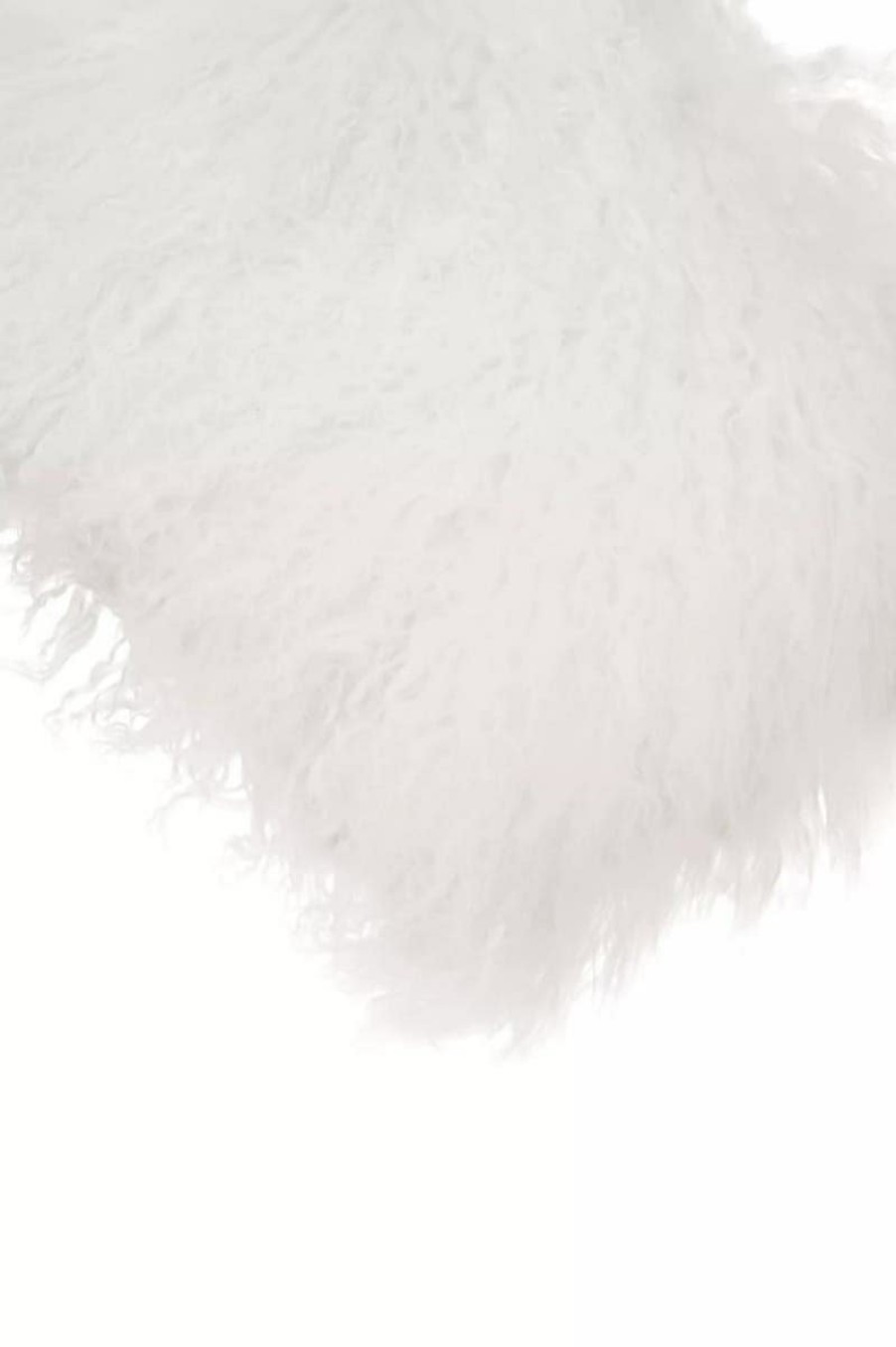 Accessories Bosie Cushions | Bosie Large White Mongolian Lamb Fur Cushion