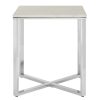 FURNITURE Premier Side Tables | Allure White Faux Marble Square End Table