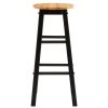 FURNITURE Premier Seating | Chester Wood Black And Natural Kitchen/Bar Stool