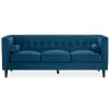 FURNITURE Premier Seating | Helia Blue Velvet Sofa