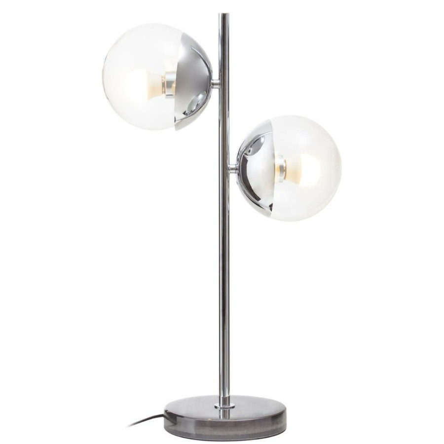 Accessories Premier Table Lamps | Revive Large Silver Finish Metal Table Lamp