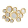 Bathe and Utility Premier Mirrors | Marcia Hammered Gold Wall Mirror