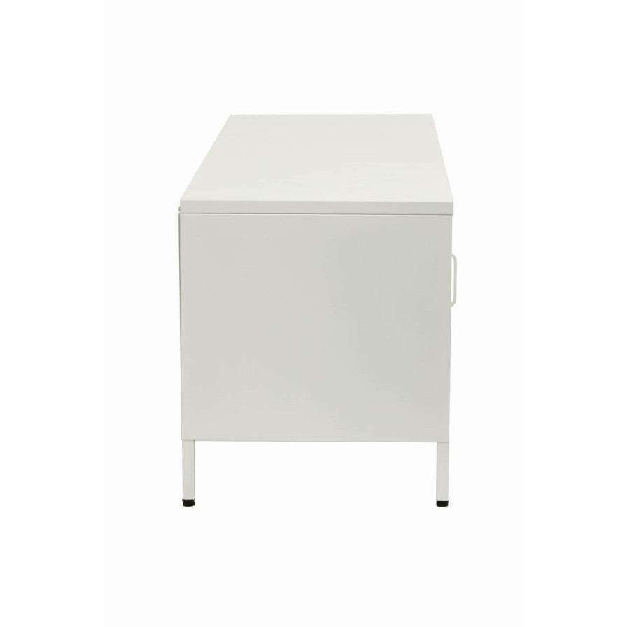 FURNITURE Premier Media and TV Units | Acier Two Door White Media Unit