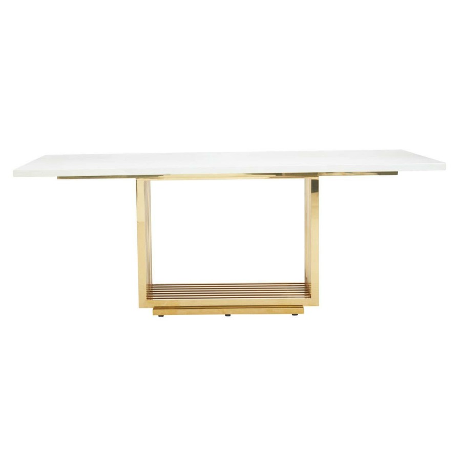 FURNITURE Fifty Five South Dining Tables | Moda Ivory White Marble Dining Table