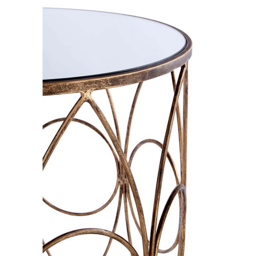 FURNITURE Premier Side Tables | Set Of Two Avantis Antique Frame Round Tables