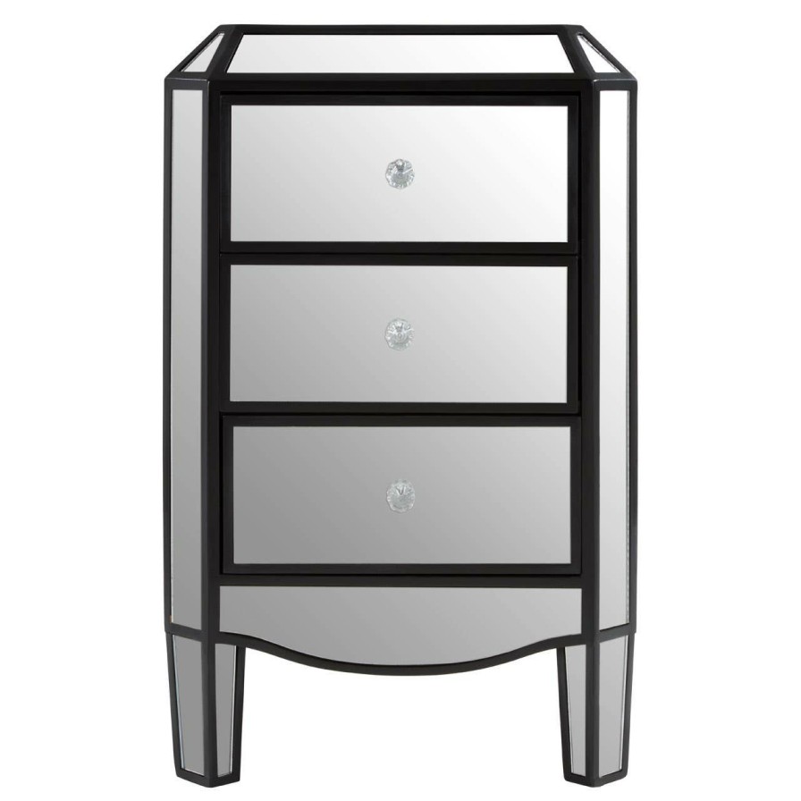 FURNITURE Premier Drawers | Tiffany 3 Drawer Mirrored Chest