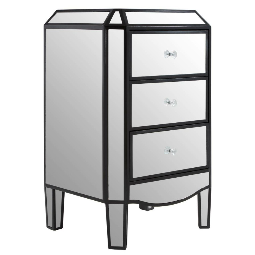 FURNITURE Premier Drawers | Tiffany 3 Drawer Mirrored Chest