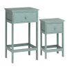 FURNITURE Premier Side Tables | Set Of Two Chatelet Blue And Grey Tables