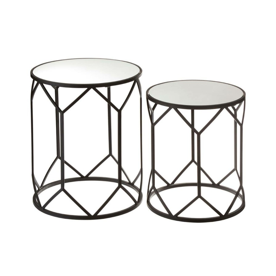 FURNITURE Premier Side Tables | Set Of 2 Avantis Polygonal Frame Tables