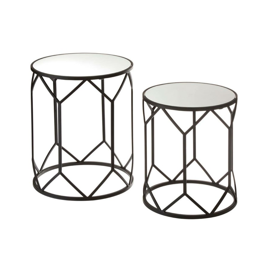 FURNITURE Premier Side Tables | Set Of 2 Avantis Polygonal Frame Tables