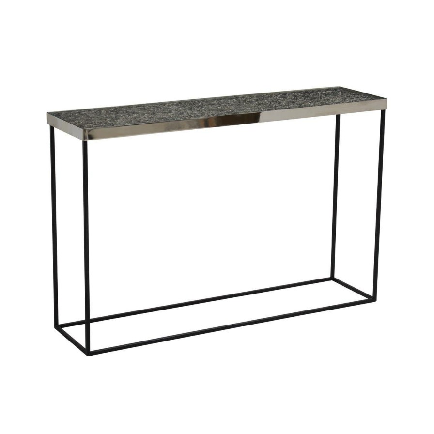 FURNITURE Fifty Five South Console Tables | Akola Silver Console Table