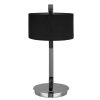 Accessories Premier Table Lamps | Leyna Black And Chrome Table Lamp