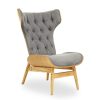 FURNITURE Fifty Five South Seating | Vinsi Dark Grey Velvet Chair