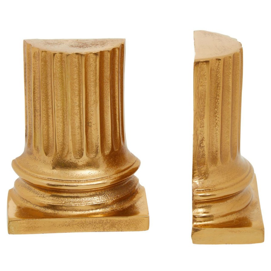 Accessories Fifty Five South Bookends | Kensington Townhouse Gold Pillar Bookends