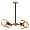 Accessories Fifty Five South Light and Ceiling Shades | Trieste Four Bulb Ring Pendant Light