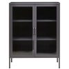 FURNITURE Premier Cabinets | Acier Two Door Grey Cabinet