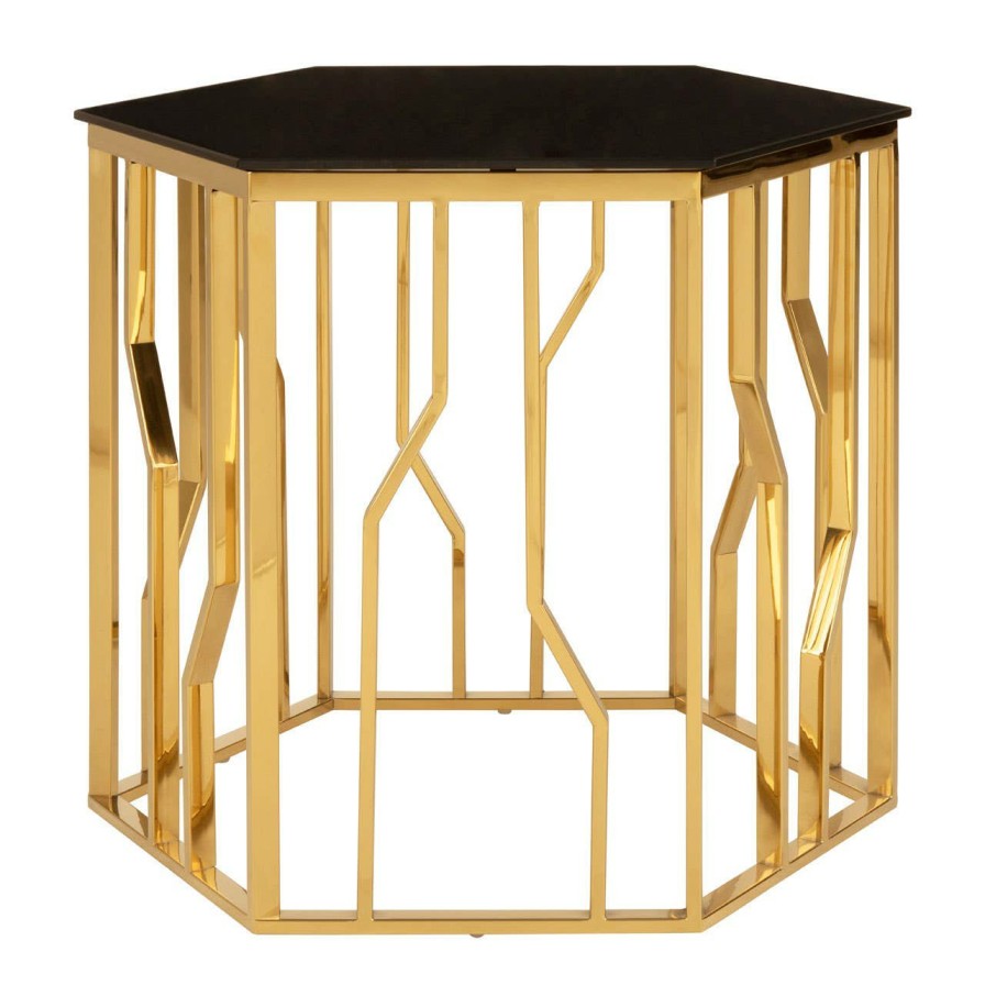 FURNITURE Fifty Five South Side Tables | Alvaro Hexagonal Side Table