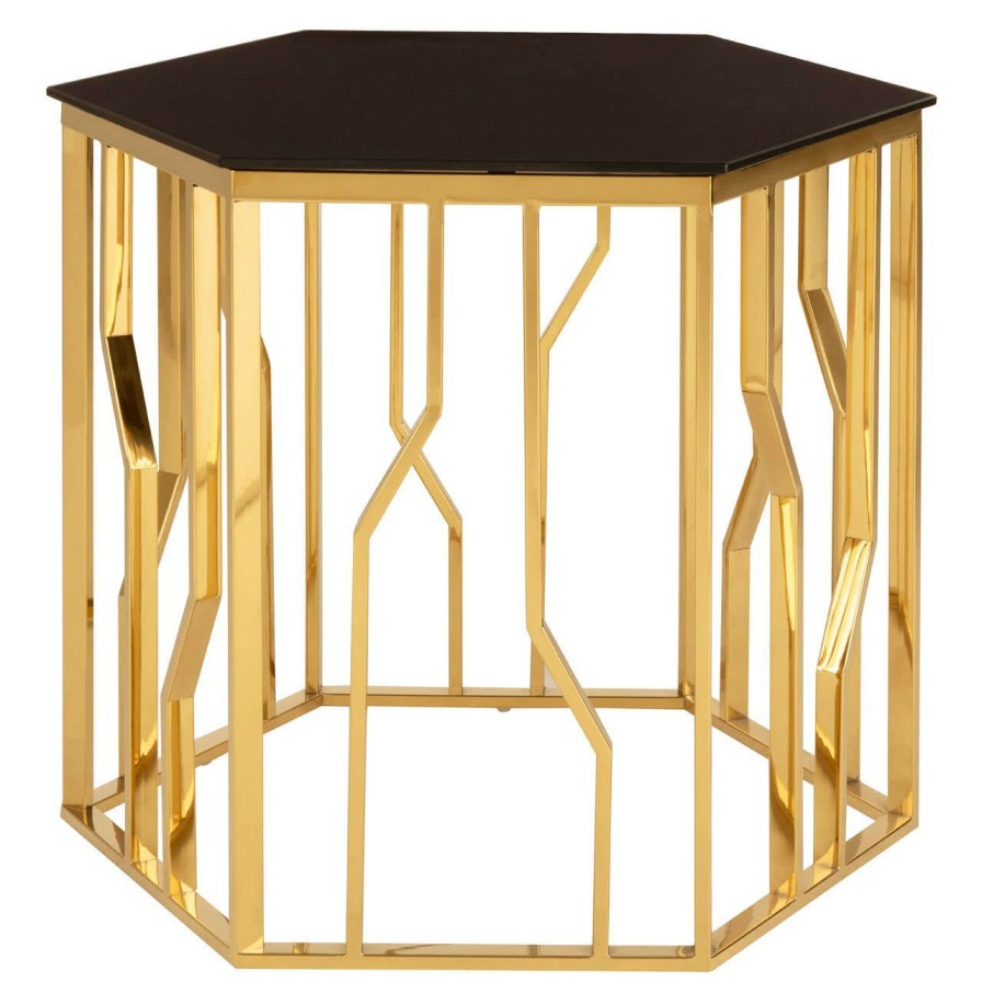 FURNITURE Fifty Five South Side Tables | Alvaro Hexagonal Side Table