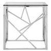 FURNITURE Premier Side Tables | Allure Stainless Steel Geometric End Table