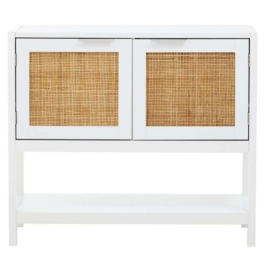 FURNITURE Premier Storage | Sherman White Wood Side Cabinet