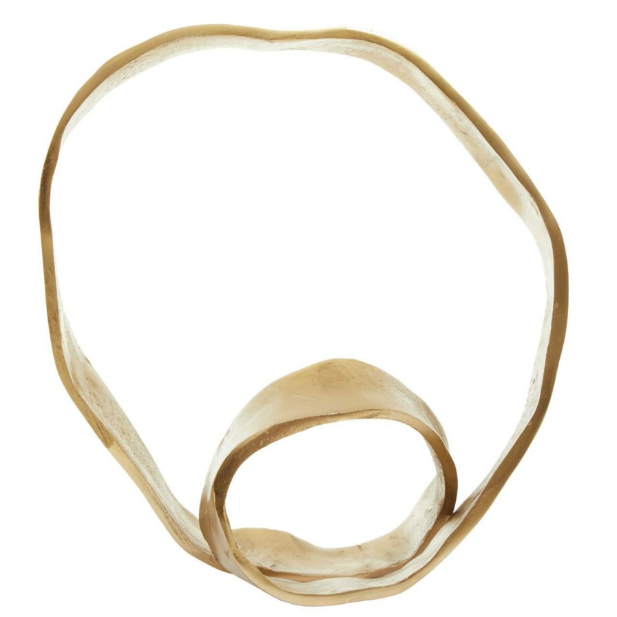 Accessories Fifty Five South Sculptures and Ornaments | Prato Gold Finish Knot Sculpture