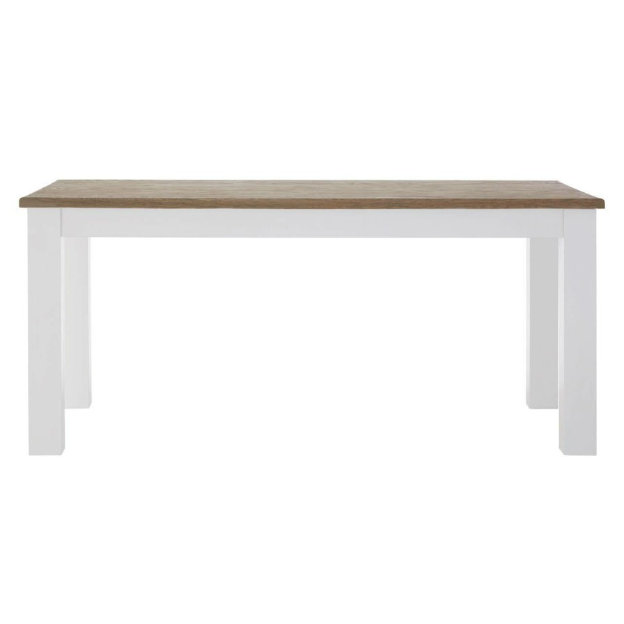 FURNITURE Fifty Five South Coffee Tables | Hampstead Oak Top White Dining Table